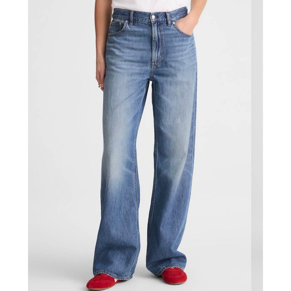NWT Madewell Low Slung Baggy Jean Airy Denim 25P